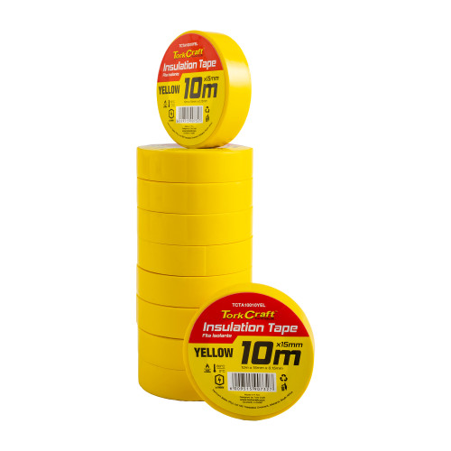 0.15mmx15mmx10m Yellow Insulation Tape