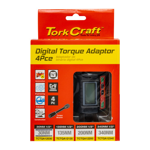 Digital Torque Gauge/adaptor 0.9 - 30nm 1/2'dr 2% Acc
