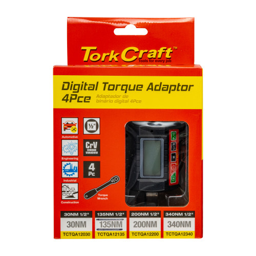 Digital Torque Gauge/adaptor 4-135nm 1/2'dr 2% Acc