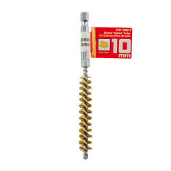 Tube Brush 10mm X 120mm Brass Wire 6,35mm Hex Shank