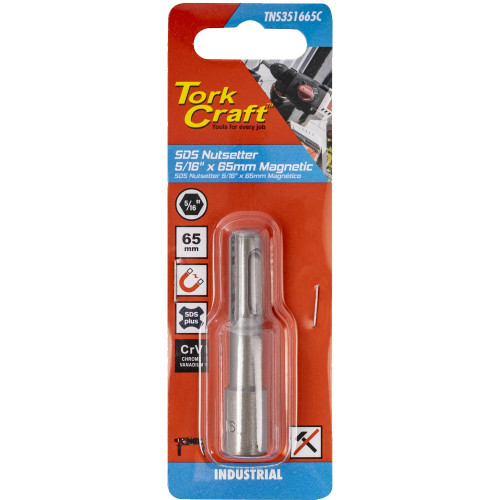 SDS NUTSETTER 5/16X65MM MAGNETIC CARDED SDS NUTSETTER 5/16X65MM MAGNETIC CARDED